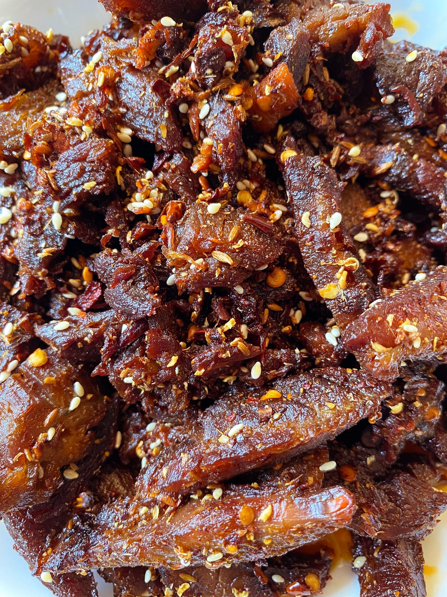 A008 鮮制麻辣牛肉乾 0.3磅 Spicy Sichuan Beef Jerky 0.3 lb